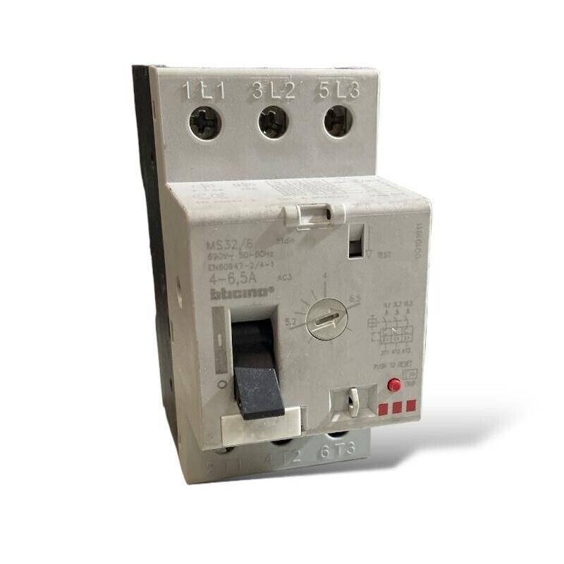 BTICINO MS32/6 SALVAMOTORE MAGNETOTERMICO 3P - 2,5 MODULI DIN - 690V