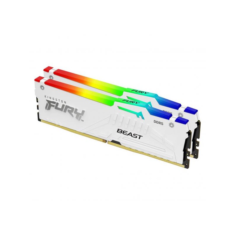 DDR5 32GB KIT 2x16GB PC 6000 Kingston FURY Beast RGB EX KF560C30BWEAK2-32
