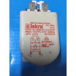 Filtro Antidisturbo Lavatrice Bosch Siemens 9000507645 Iskra KPL 3524 - Usato