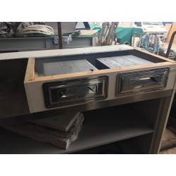 bancone bar ristorante con piano in acciaio senza frigo usato