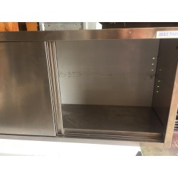 PENSILE IN ACCIAIO INOX PORTE SCORREVOLI CON 1 RIPIANO USATO