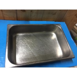 VASCHETTA PER GELATO IN ACCIAIO INOX 360X250XH80MM 5LT USATO