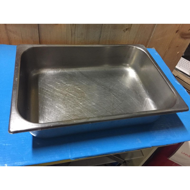 VASCHETTA PER GELATO IN ACCIAIO INOX 360X250XH80MM 5LT USATO