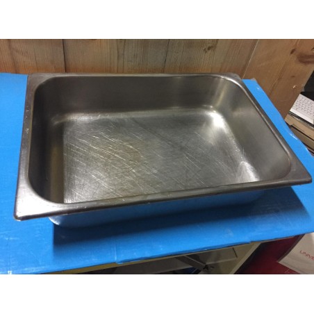 VASCHETTA PER GELATO IN ACCIAIO INOX 360X250XH80MM 5LT USATO