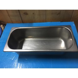 VASCHETTA GELATO IN ACCIAIO INOX 360X165XH110 MM 5LT USATO