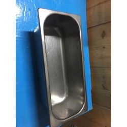 VASCHETTA GELATO IN ACCIAIO INOX 360X165XH110 MM 5LT USATO