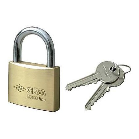 CISA LUCCHETTI OTTONE LOGO 21010 MM 25 2 CHIAVI
