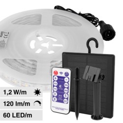 V-TAC VT-2835 STRISCIA LED 6W SMD 60 LED PANNELLO SOLARE E TELECOMANDO