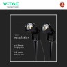 V-TAC VT-11031 2 LAMPADE LED COB DA GIARDINO 2X1,2W IP65 CON PANNELLO SOLARE