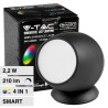 V-TAC VT-5152 LAMPADA LED DA TAVOLO WI-FI RGB+W CHANGING COLOR CCT DIMMERABILE
