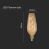 V-TAC VT-2272 LAMPADINA LED E27 4W B125 FILAMENTO SPIRALE IN VETRO AMBRATO