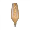 V-TAC VT-2272 LAMPADINA LED E27 4W B125 FILAMENTO SPIRALE IN VETRO AMBRATO
