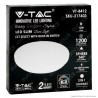 V-TAC GALLERY VT-8412 PLAFONIERA LED ROTONDA 12W SMD CHANGING COLOR CCT 3IN1 CON DRIVER