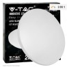 V-TAC GALLERY VT-8412 PLAFONIERA LED ROTONDA 12W SMD CHANGING COLOR CCT 3IN1 CON DRIVER
