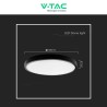 V-TAC VT-8630 PLAFONIERA LED ROTONDA 36W SMD IP44 COLORE NERO