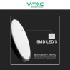 V-TAC VT-8630 PLAFONIERA LED ROTONDA 36W SMD IP44 COLORE NERO