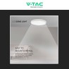 V-TAC VT-8624 PLAFONIERA LED ROTONDA 24W SMD IP44 COLORE BIANCO