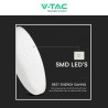 V-TAC VT-8624 PLAFONIERA LED ROTONDA 24W SMD IP44 COLORE BIANCO