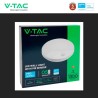 V-TAC PRO VT-81004 PLAFONIERA LED ROTONDA 15W SMD CHIP SAMSUNG SENSORE PIR MOVIMENTO CREPUSCOLARE IP44 COLORE BIANCO