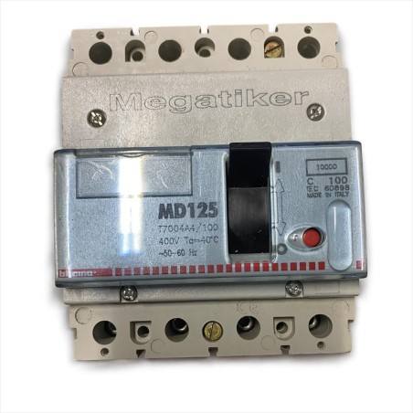interruttore magnetotermico Bticino Megatiker MD125 T7004A4/100 400V C 100