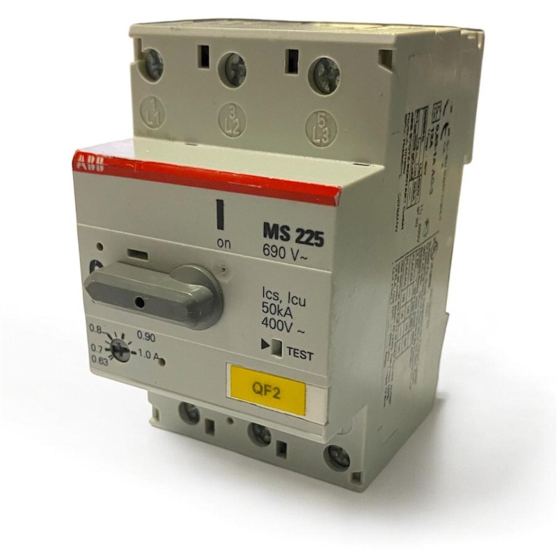 Interruttore Salvamotore ABB MS225 1,00A