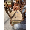 3 sedie stile Luigi Filippo legno massello imbotte