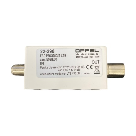 Filtro passa-basso per segnali TV e si OFFEL FSP PRO/DIGIT LTE 22-298