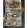 BOTTONI IN METALLO PARTICOLARI 20 PEZZI VARIE DIMENSIONI Argento Antico e Colore Bronzo