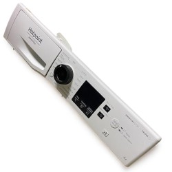 FRONTALE COMPLETO DI SCHEDA + CASSETTO DETERSIVO PER LAVATRICE HOTPOINT ARISTON NF723WKITN