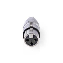 Nedis Adattatore XLR | RCA maschio - XLR femmina a 3 pin Metallo