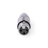 Nedis Adattatore XLR | RCA maschio - XLR femmina a 3 pin Metallo