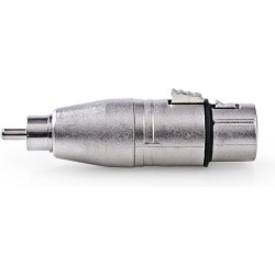 Nedis Adattatore XLR | RCA maschio - XLR femmina a 3 pin Metallo