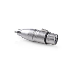 Nedis Adattatore XLR | RCA maschio - XLR femmina a 3 pin Metallo