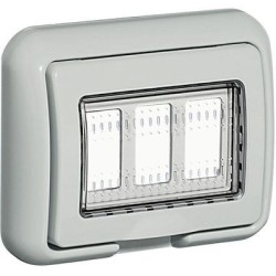 BTicino 25603 - Idrobox Magic / Matix placca IP55 grigia