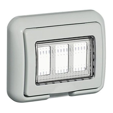 BTicino 25603 - Idrobox Magic / Matix placca IP55 grigia
