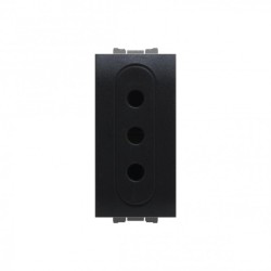 Presa 2P +T Tipo P11 10A Nero Serie Flexy Feb Elettrica
