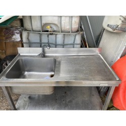 Lavello Professionale in Acciaio Inox 140x70 cm