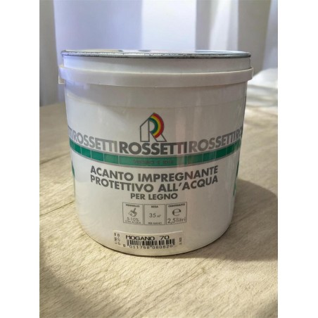 Rossetti Acanto - Impregnante Protettivo all’Acqua per Legno - Mogano 70 (2,5L)