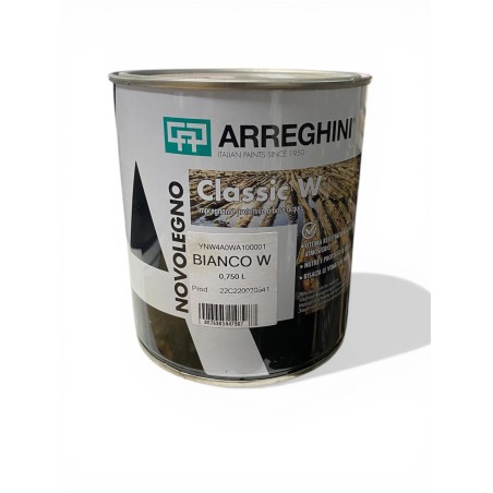 Arreghini Classic W – Impregnante Protettivo all'Acqua – Bianco W (0,750L)