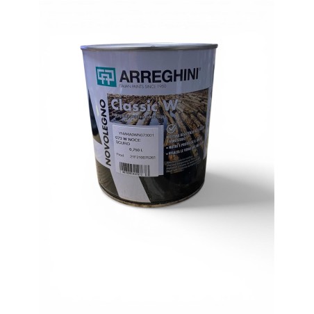 Arreghini Novolegno Classic W Impregnante Protettivo all'Acqua 0,75L Noce Scuro 073 S W