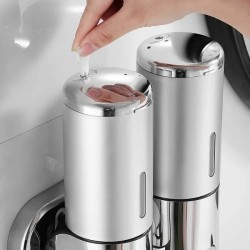 Soap Dispenser Doppio da Parete – Design Elegante per Bagno e Cucina