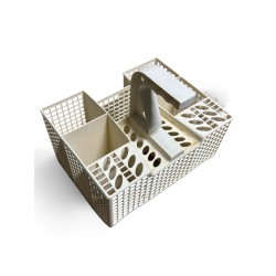 Cestello Portaposate Originale Whirlpool ADG 684/4 FK - Lavastoviglie Bianco con Maniglia