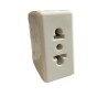 Gewiss System GW20212 - Presa Standard Euroamericano 2P+T 16A – Bianco