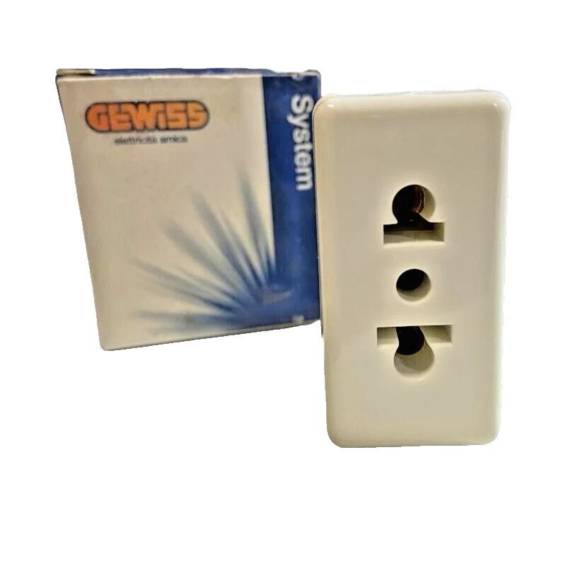 Gewiss System GW20212 - Presa Standard Euroamericano 2P+T 16A – Bianco
