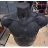 BUSTO CORTO IN PLASTICA NERO