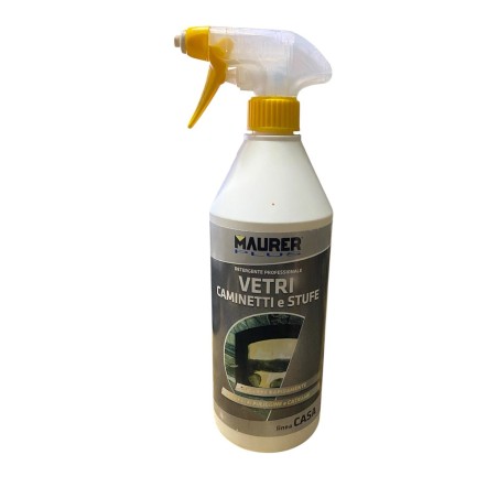 Detergente Professionale MAURER PLUS per Vetri Caminetti e Stufe - 750ml - Rimuove Fuliggine e Catrame