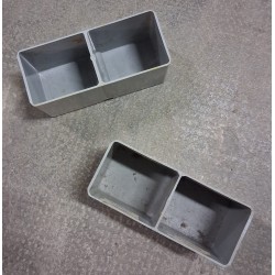 VASCHETTE PORTA MINUTERIE A 2 SCOMPARTI
