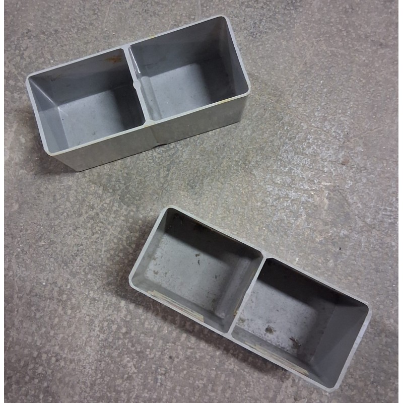 VASCHETTE PORTA MINUTERIE A 2 SCOMPARTI
