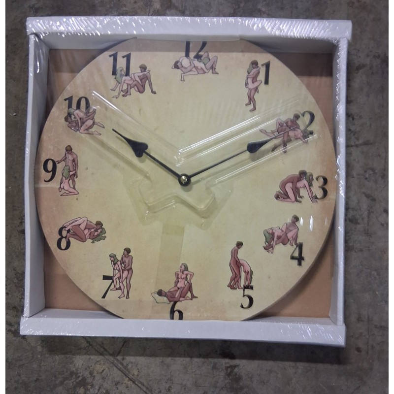 Orologio da parete kamasutra 39x36x36 cm