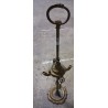 LAMPADA AD OLIO ANTICA IN OTTONE 4 LUME  USATO